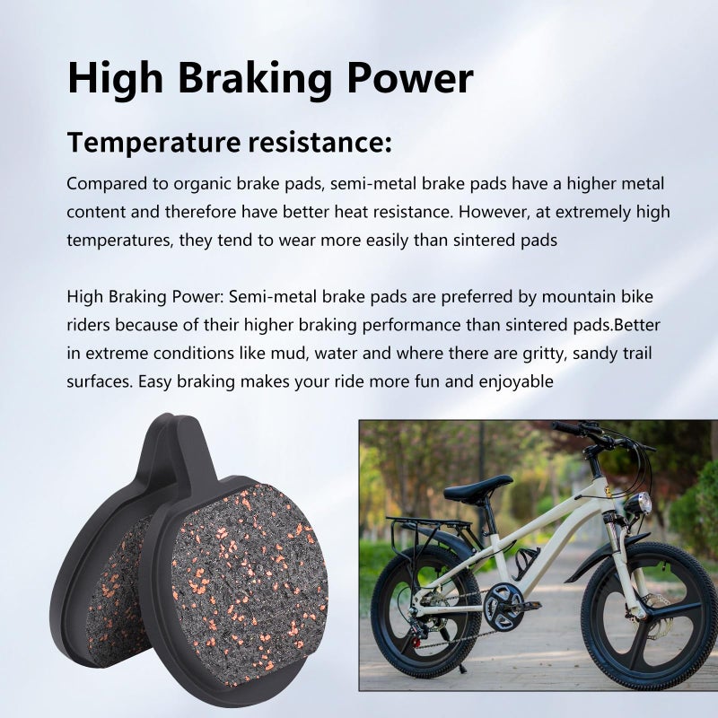 Road Passion Bicycle Disc Brake Pad for Jak-5 B777 MTB Cannondale Helix Bengal Mechanical Helix MB700 MB700T PH02 - Image 4